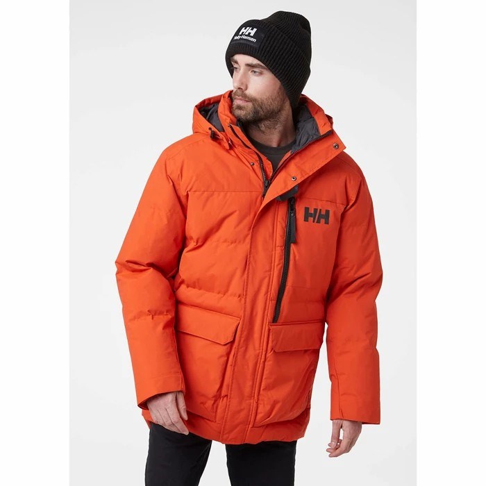 Men's Helly Hansen Tromsoe Parka Orange / Red | 039-LMFETZ