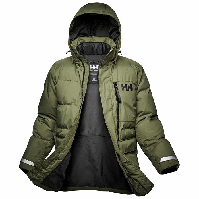 Men\'s Helly Hansen Tromsoe Winter Jackets Grey / Green | 246-QAGSLZ