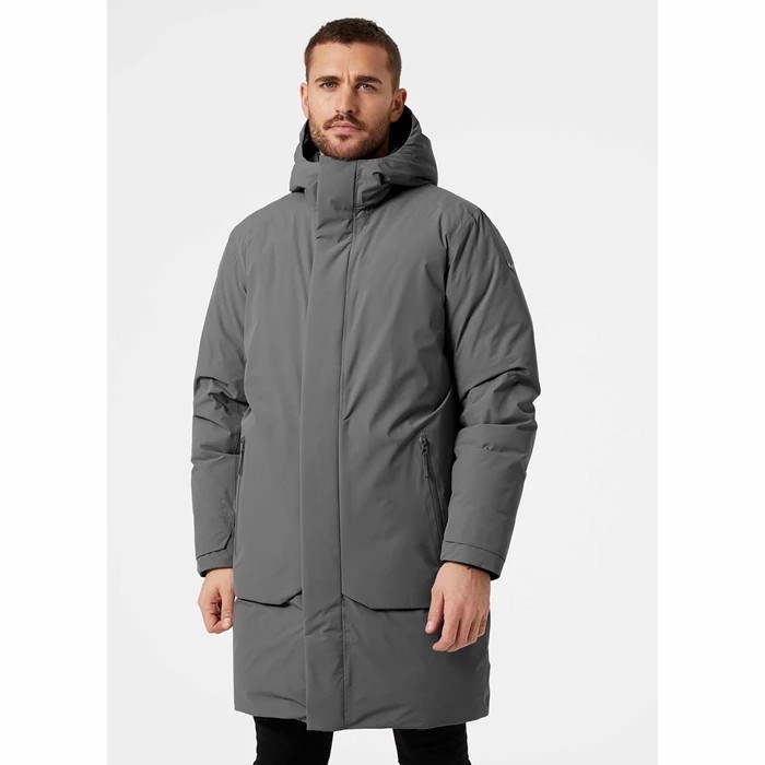 Men's Helly Hansen Urb Pro Puffer Jackets Grey | 475-DBWMCR