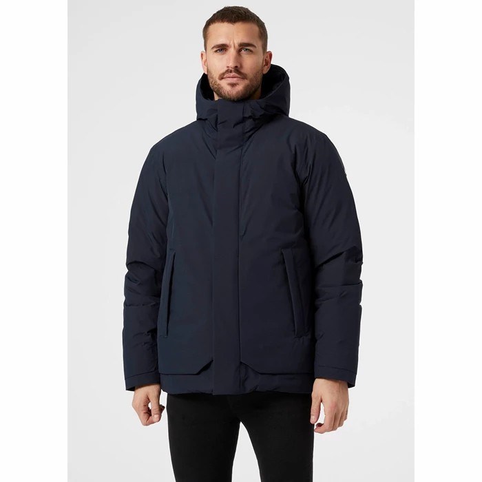 Men's Helly Hansen Urb Pro Puffer Jackets Navy | 598-OULABF