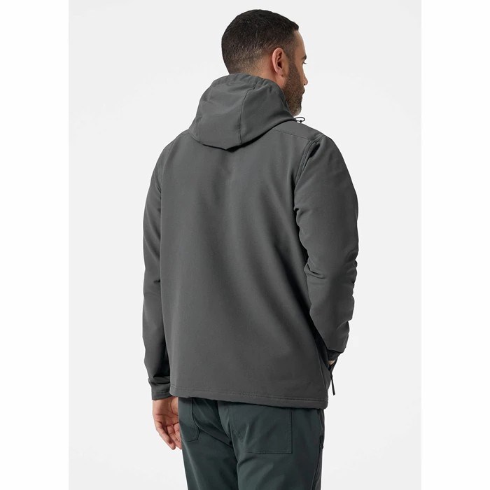 Men's Helly Hansen Valdres Shield Pullover Fleece Sweaters Grey | 680-EBMWZT