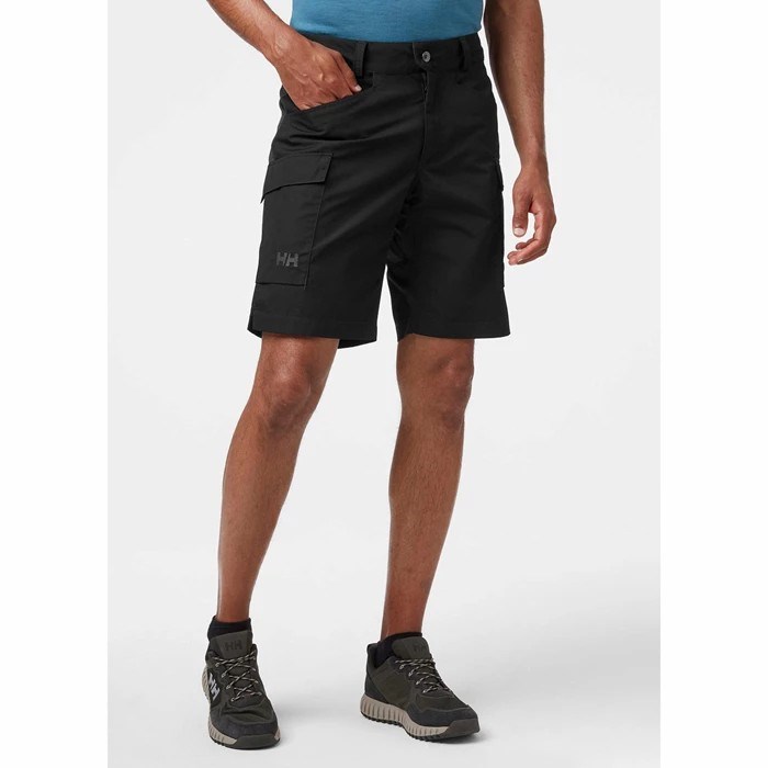 Men's Helly Hansen Vandre Cargo Shorts Black | 813-GZHIBS