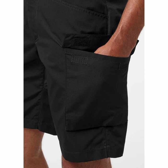 Men's Helly Hansen Vandre Cargo Shorts Black | 813-GZHIBS