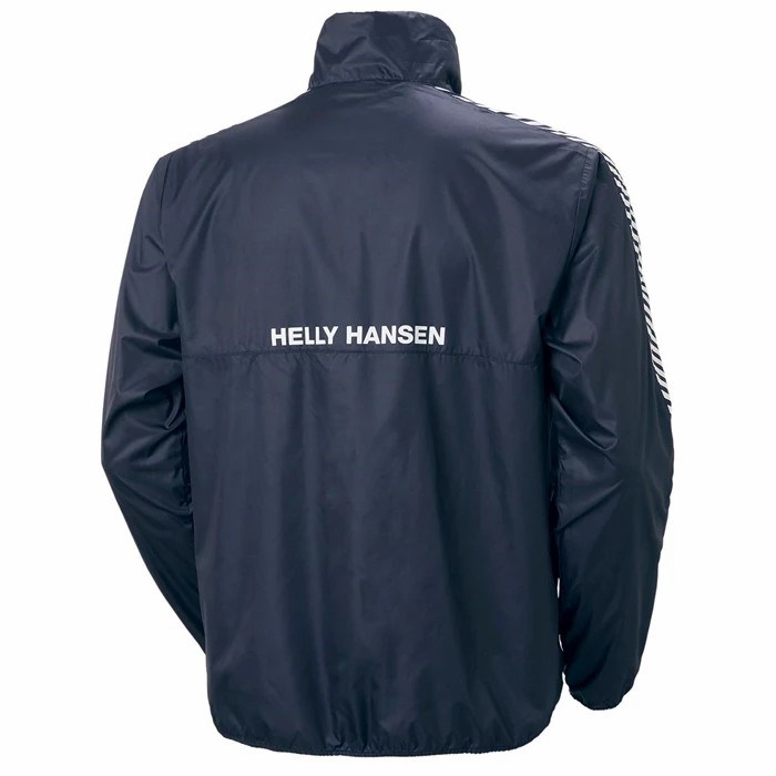 Men's Helly Hansen Vector Packable Wind Anorak Casual Jackets Navy | 420-LNXEVH