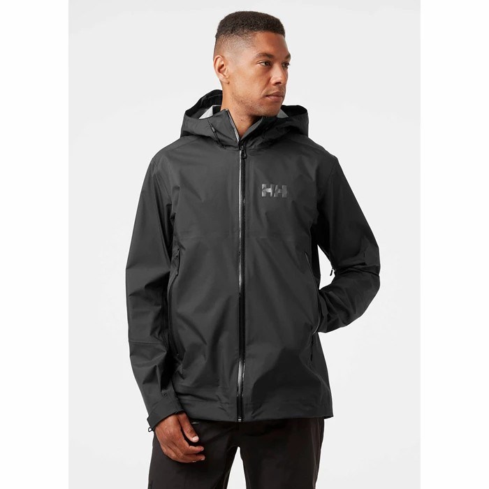 Men's Helly Hansen Verglas 3l 2.0 Hiking Jackets Black | 685-MAKZDS