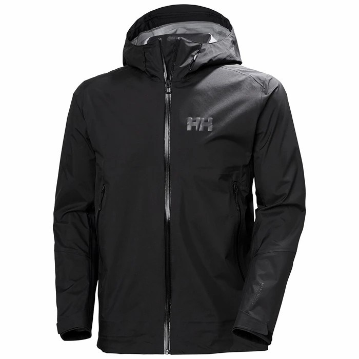 Men\'s Helly Hansen Verglas 3l 2.0 Outdoor Jackets Black | 561-TWCLKB