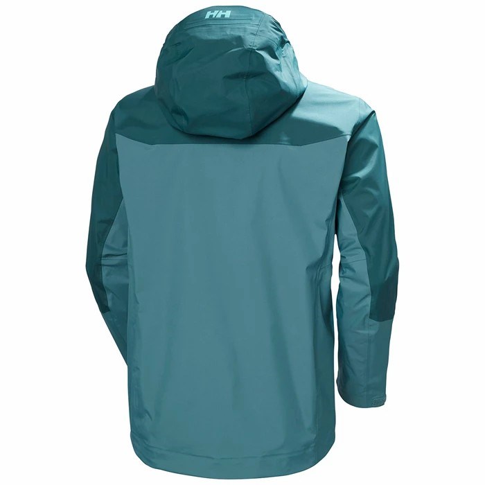 Men's Helly Hansen Verglas 3l 2.0 Outdoor Jackets Green / Grey | 862-JFMDKQ