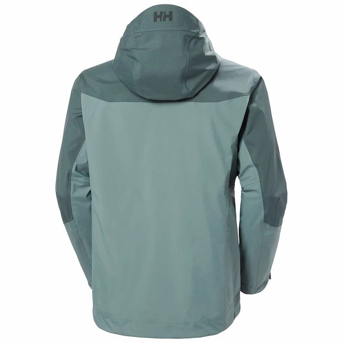 Men's Helly Hansen Verglas 3l 2.0 Shell Jackets Blue / Grey | 698-VOPUJR