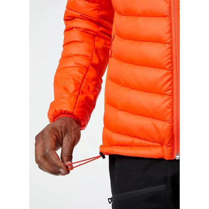 Men's Helly Hansen Verglas Hooded Hybrid Midlayer Jackets Orange | 689-FRCBHE