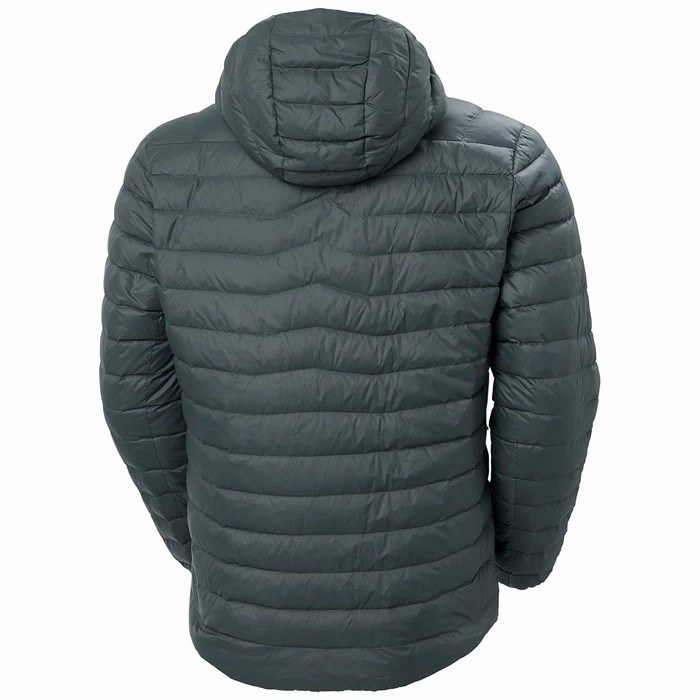 Men's Helly Hansen Verglas Hooded Midlayer Jackets Grey | 369-EXSBZQ