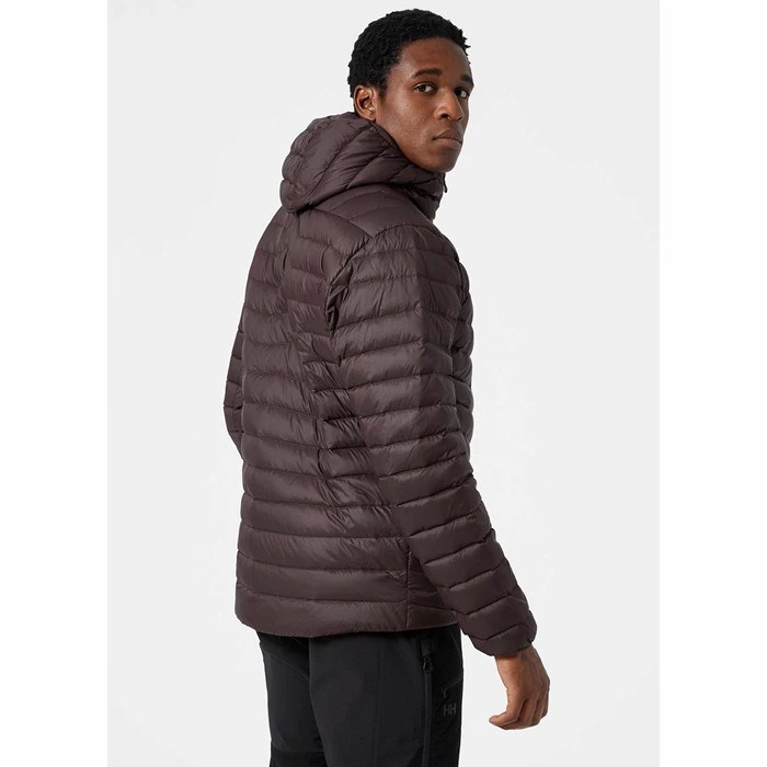 Men's Helly Hansen Verglas Hooded Puffer Jackets Grey | 069-DMEGJC