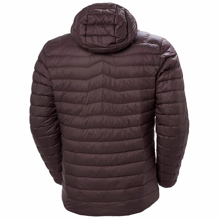 Men's Helly Hansen Verglas Hooded Puffer Jackets Grey | 069-DMEGJC