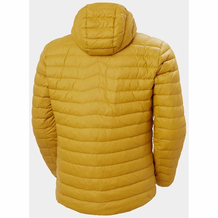 Men's Helly Hansen Verglas Hooded Puffer Jackets Brown | 795-BHZFEU