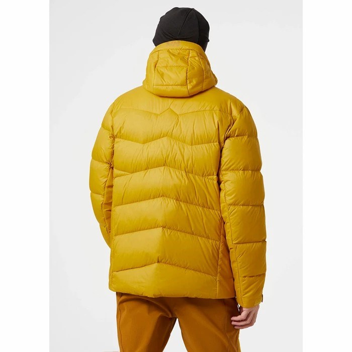 Men's Helly Hansen Verglas Icefall Puffer Jackets Brown | 692-ECMWOZ