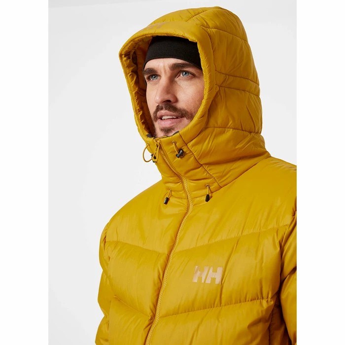 Men's Helly Hansen Verglas Icefall Puffer Jackets Brown | 692-ECMWOZ