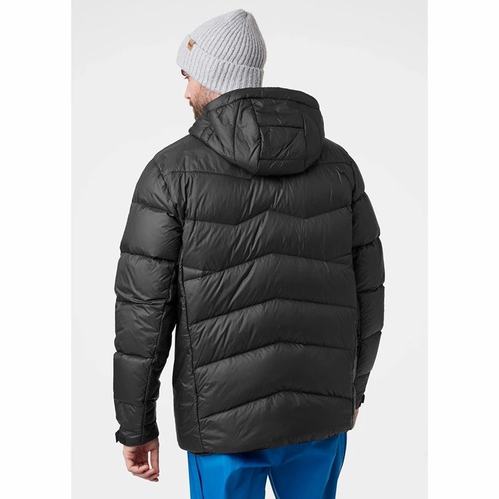 Men's Helly Hansen Verglas Icefall Puffer Jackets Black | 734-PMLTDR