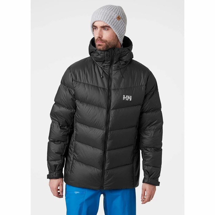 Men's Helly Hansen Verglas Icefall Puffer Jackets Black | 734-PMLTDR