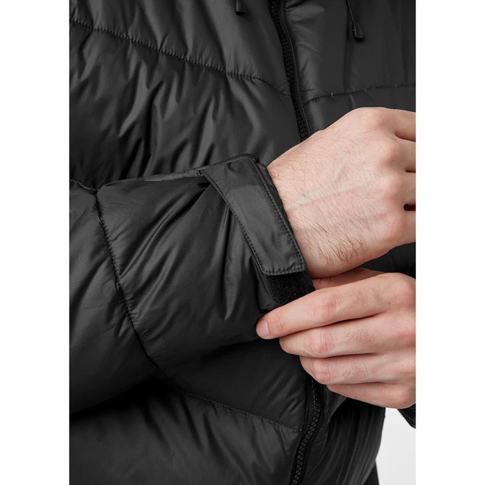 Men's Helly Hansen Verglas Icefall Puffer Jackets Black | 734-PMLTDR