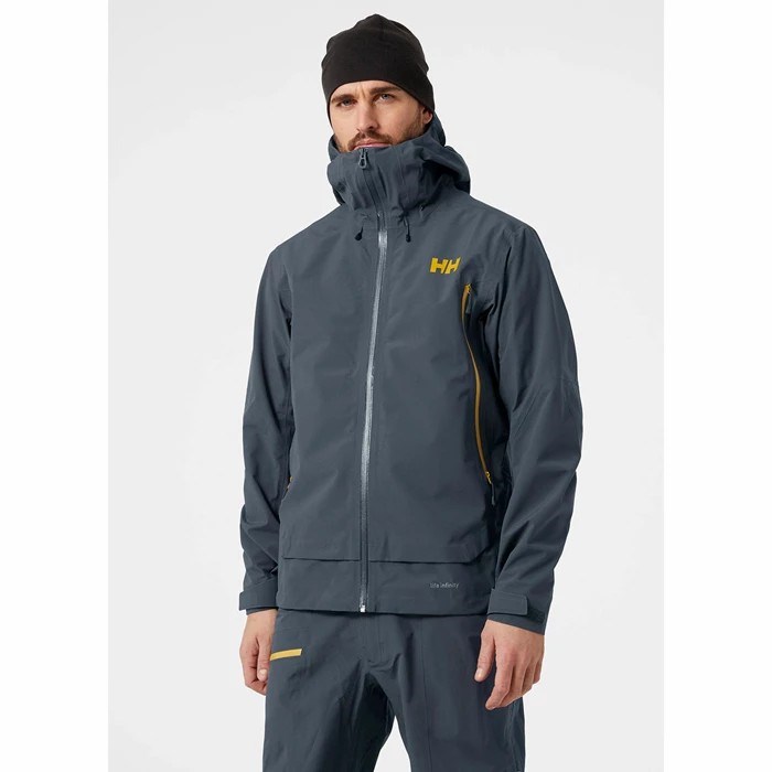 Men's Helly Hansen Verglas Infinity Outdoor Jackets Grey | 140-LZJAGK