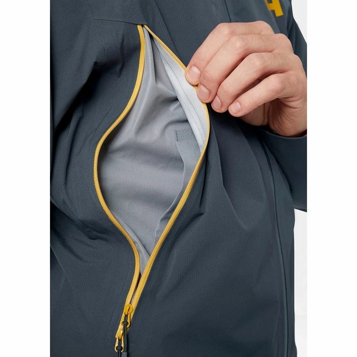 Men's Helly Hansen Verglas Infinity Outdoor Jackets Grey | 140-LZJAGK