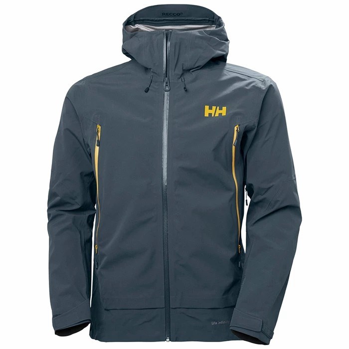 Men\'s Helly Hansen Verglas Infinity Outdoor Jackets Grey | 140-LZJAGK