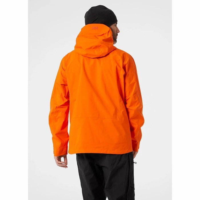 Men's Helly Hansen Verglas Infinity Outdoor Jackets Orange | 285-QSTIAM