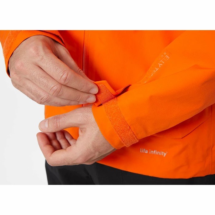 Men's Helly Hansen Verglas Infinity Outdoor Jackets Orange | 285-QSTIAM