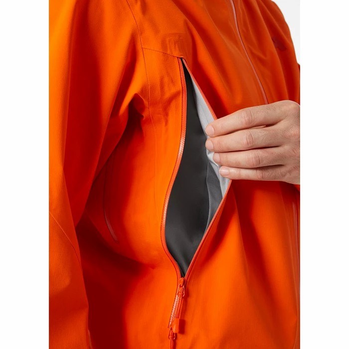 Men's Helly Hansen Verglas Infinity Outdoor Jackets Orange | 285-QSTIAM