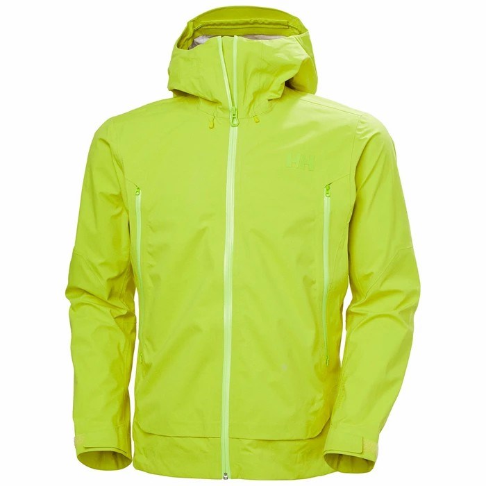 Men's Helly Hansen Verglas Infinity Outdoor Jackets Light Green | 506-EUSGWH