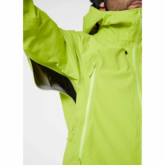 Men's Helly Hansen Verglas Infinity Outdoor Jackets Light Green | 506-EUSGWH