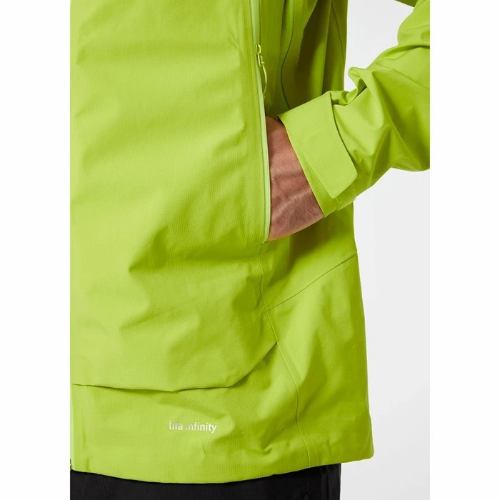 Men's Helly Hansen Verglas Infinity Outdoor Jackets Light Green | 506-EUSGWH