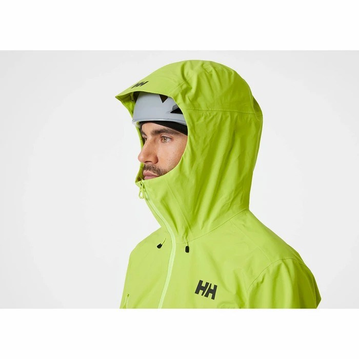 Men's Helly Hansen Verglas Infinity Outdoor Jackets Light Green | 506-EUSGWH