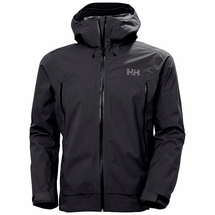 Men\'s Helly Hansen Verglas Infinity Outdoor Jackets Black | 841-MZGHFL