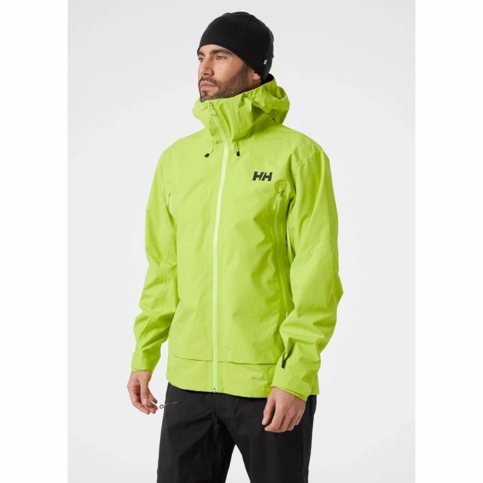 Men's Helly Hansen Verglas Infinity Shell Jackets Light Green | 723-YZXAFD