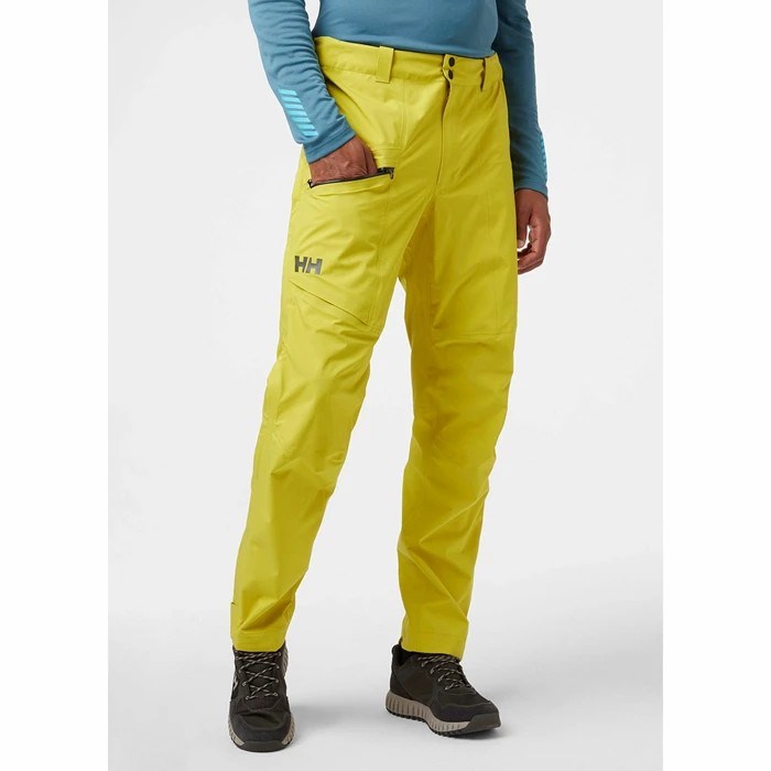 Men's Helly Hansen Verglas Infinity Waterproof Pants Olive | 530-EZPKSR