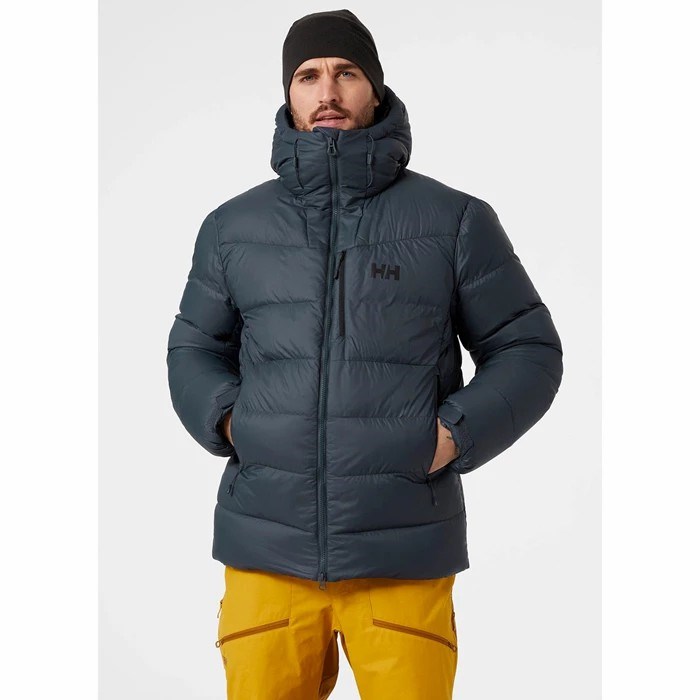 Men's Helly Hansen Verglas Polar Puffer Jackets Grey | 367-EUOFQZ