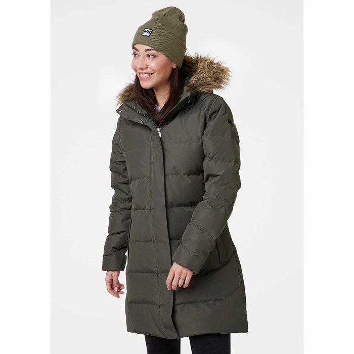 Women's Helly Hansen W Aden Down Coats Grey | 385-TMBVFA