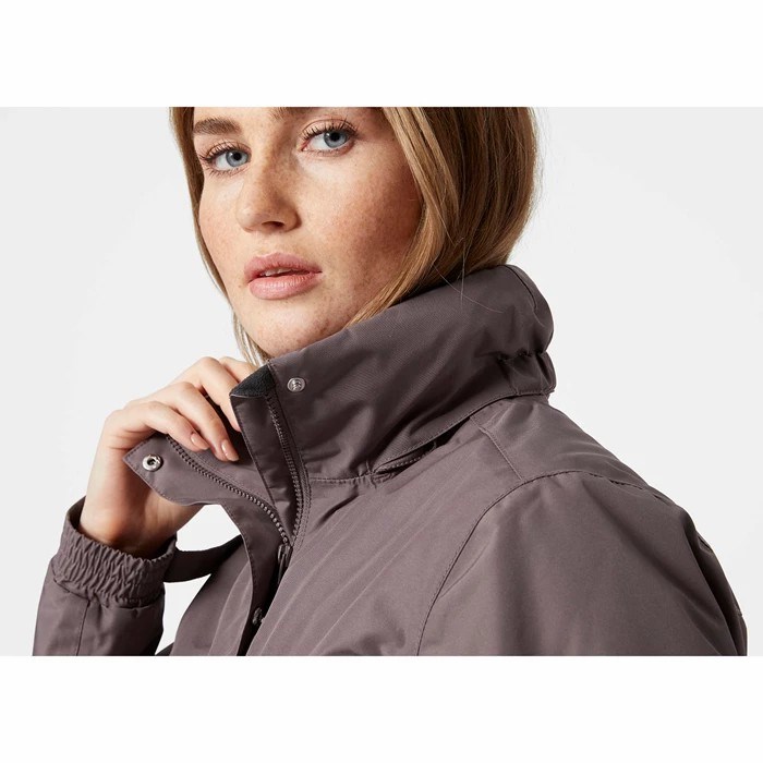 Women's Helly Hansen W Aden Insulated Parka White | 539-IQNAMP