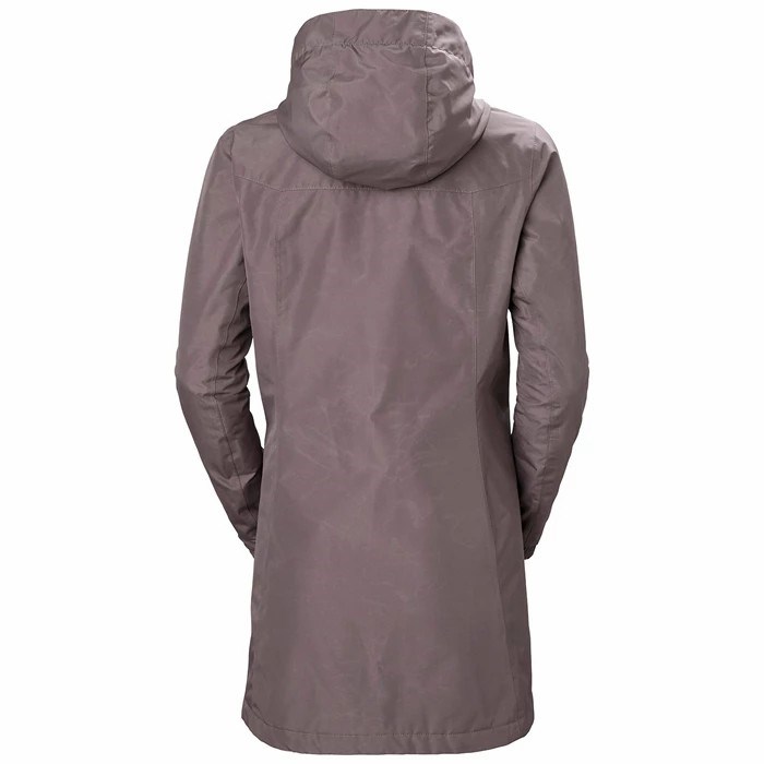 Women's Helly Hansen W Aden Insulated Parka Grey | 625-FMLGSB