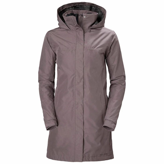 Women\'s Helly Hansen W Aden Insulated Parka Grey | 625-FMLGSB