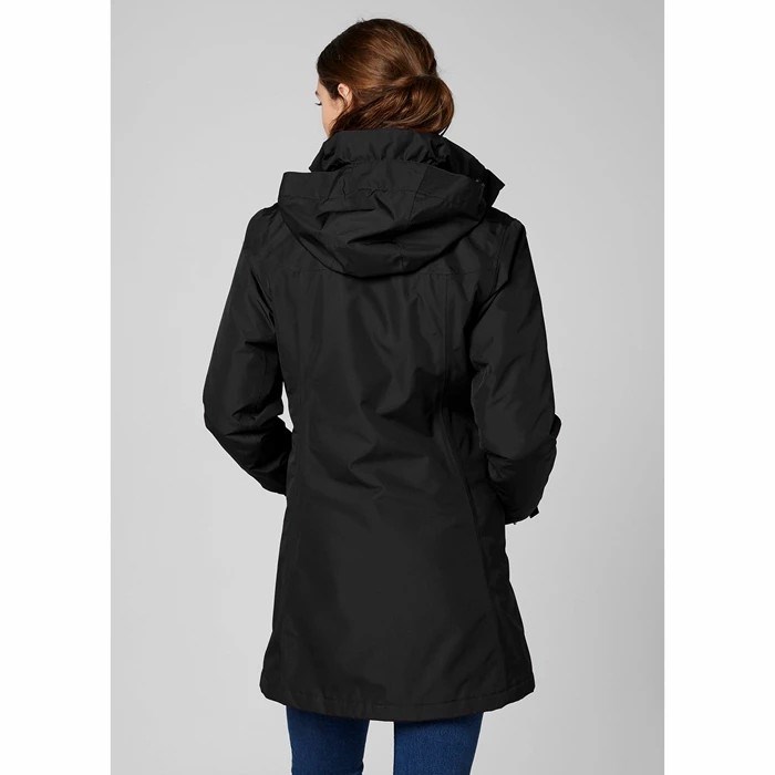 Women's Helly Hansen W Aden Insulated Parka Black | 834-KTUJDP