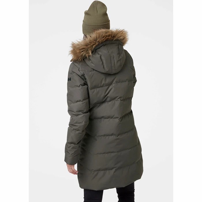 Women's Helly Hansen W Aden Parka Grey | 049-LIMBGR