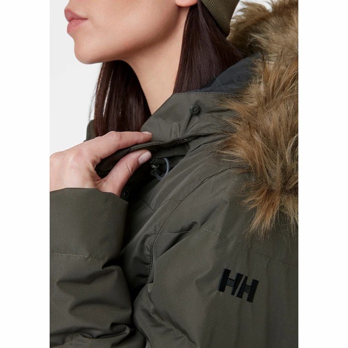 Women's Helly Hansen W Aden Parka Grey | 049-LIMBGR