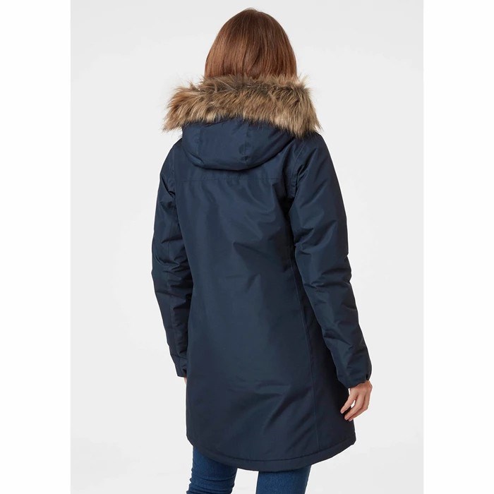 Women's Helly Hansen W Aden Parka Navy | 827-ELPNRB