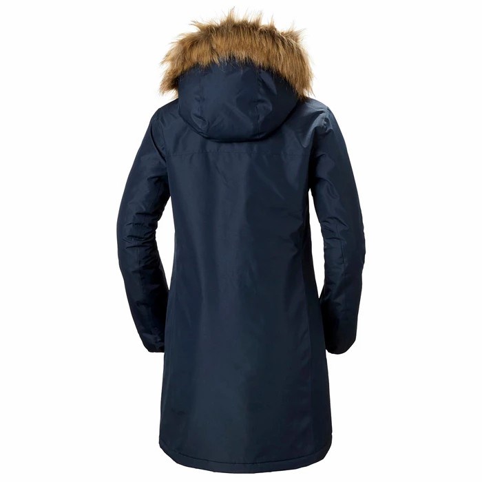 Women's Helly Hansen W Aden Parka Navy | 827-ELPNRB