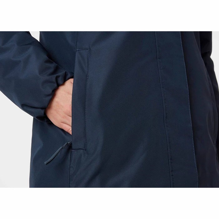 Women's Helly Hansen W Aden Parka Navy | 827-ELPNRB