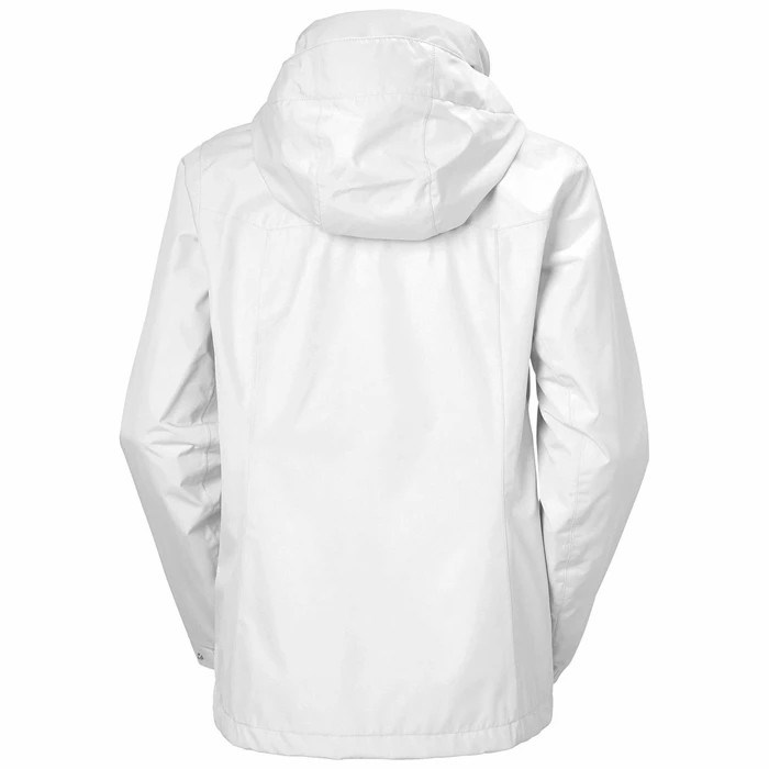 Women's Helly Hansen W Aden Waterproof Jackets White | 249-TWCNYZ