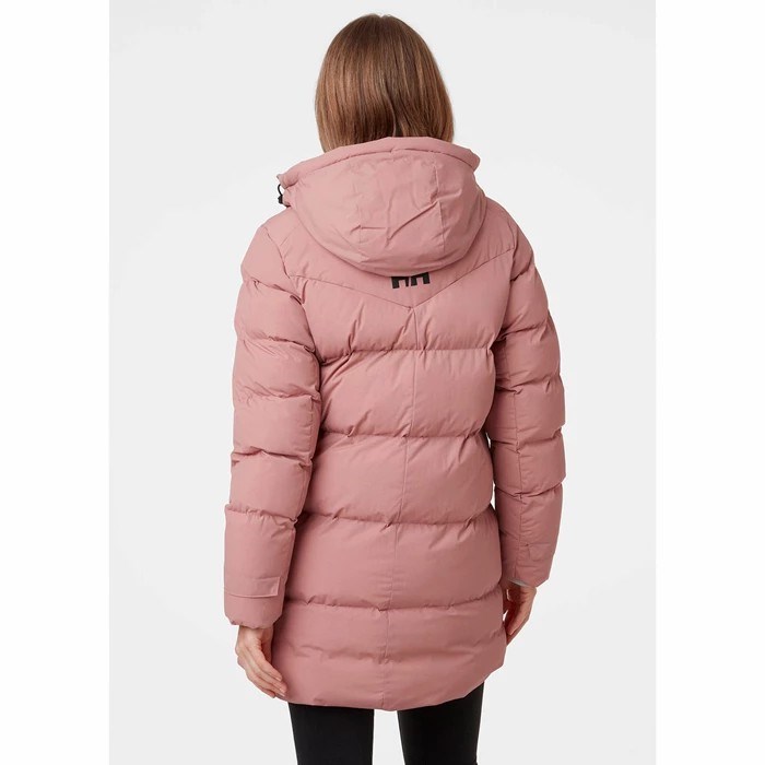 Women's Helly Hansen W Adore Puffy Casual Jackets Grey Rose | 859-DMAKTS