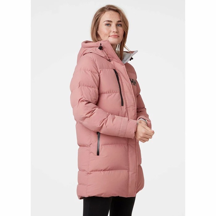 Women's Helly Hansen W Adore Puffy Casual Jackets Grey Rose | 859-DMAKTS