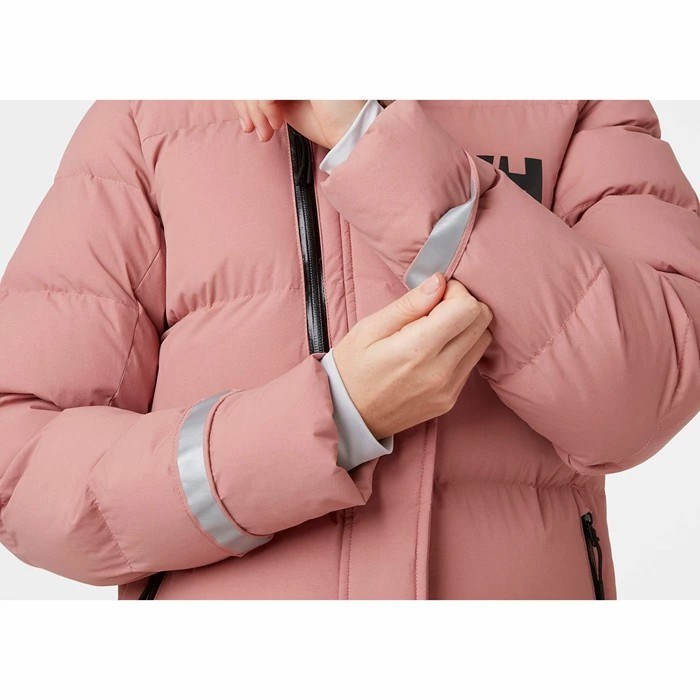 Women's Helly Hansen W Adore Puffy Casual Jackets Grey Rose | 859-DMAKTS